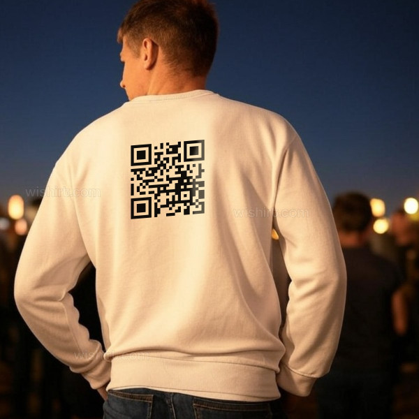 Customizable QR Code Sweatshirt