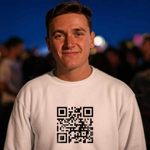 Sweatshirt QR Code Personalizável