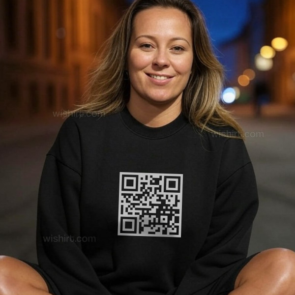 Customizable QR Code Sweatshirt