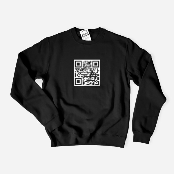 Sweatshirt Tamanho Grande QR Code Personalizável