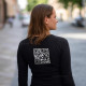 Customizable QR Code Long Sleeve T-shirt for Women