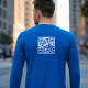 Customizable QR Code Long Sleeve T-shirt for Men