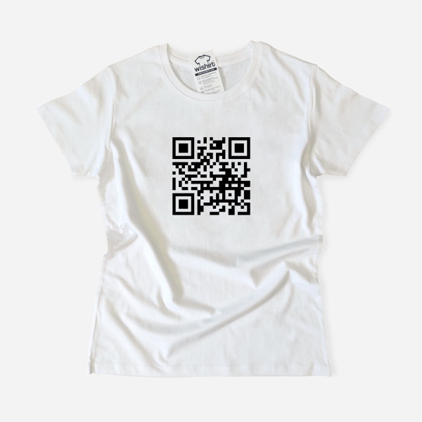 T-shirt QR Code Personalizável para Mulher