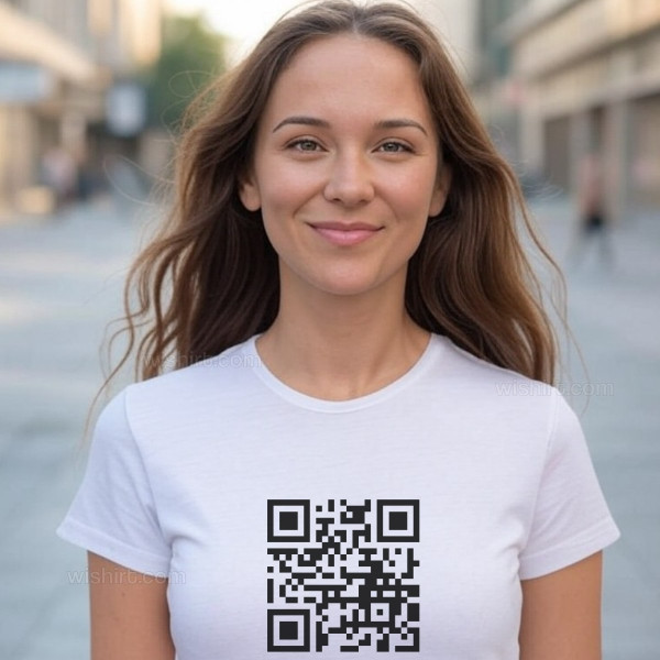 Customizable QR Code T-shirt for Women