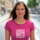 T-shirt QR Code Personalizável para Mulher