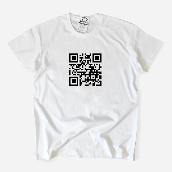 T-shirt QR Code Personalizável para Homem