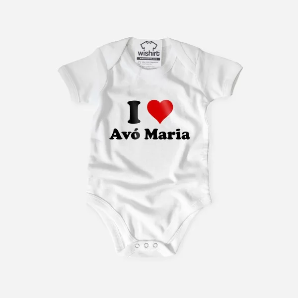 Sweatshirt I Love com Palavra Personalizável para Criança