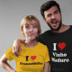 T-shirt Tamanho Grande I Love com Palavra Personalizável
