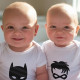 Batkid and Sidekick Matching Babygrow Set for Brothers