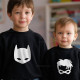 Batkid and Sidekick Matching Sweatshirt Set for Brothers