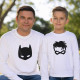 Conjunto T-shirts de Manga Comprida Combinar Batdad e Sidekick