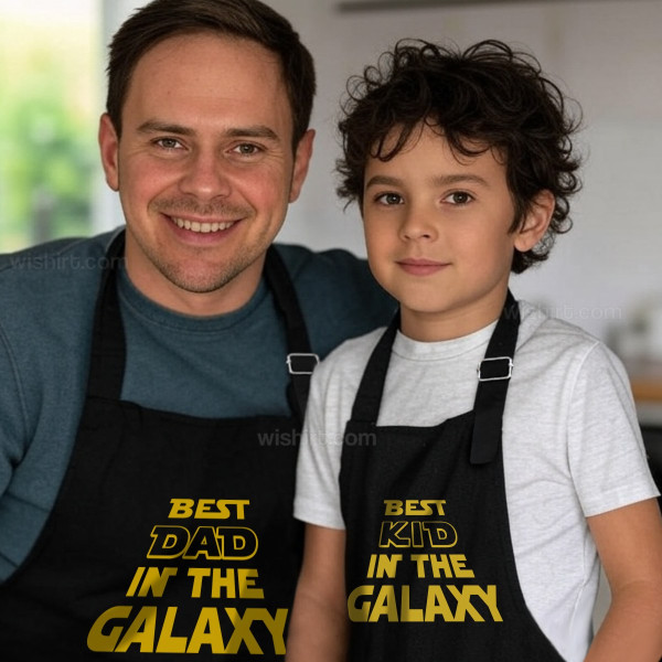 Best in the Galaxy Father and Son Matching Apron Set