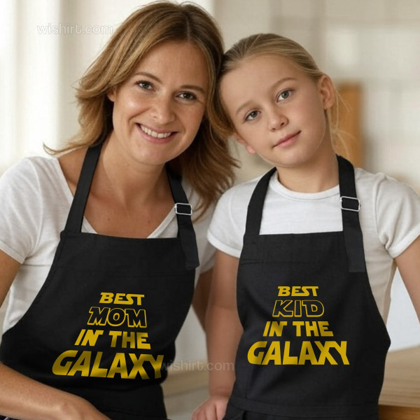 Best in the Galaxy Mother and Child Matching Apron Set