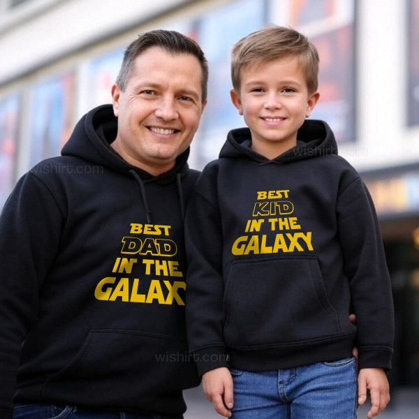 Sweatshirt com Capuz Best Dad in the Galaxy