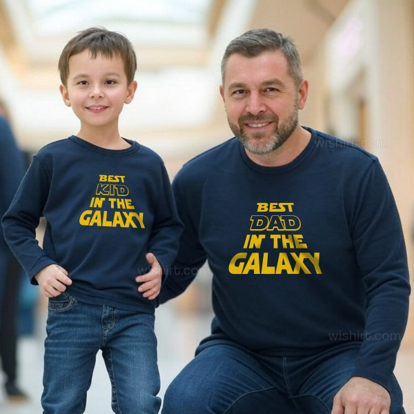 T-shirt Manga Comprida Best Dad in the Galaxy