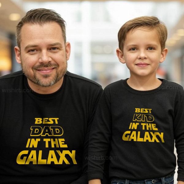 Best in the Galaxy Father and Son Long Sleeve T-shirt Set