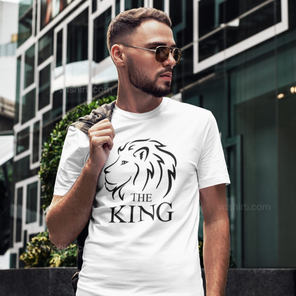 T-shirt The King Lion para Homem