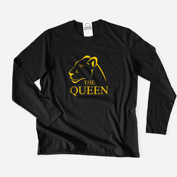 T-shirt Manga Comprida Tamanho Grande The Queen Lioness