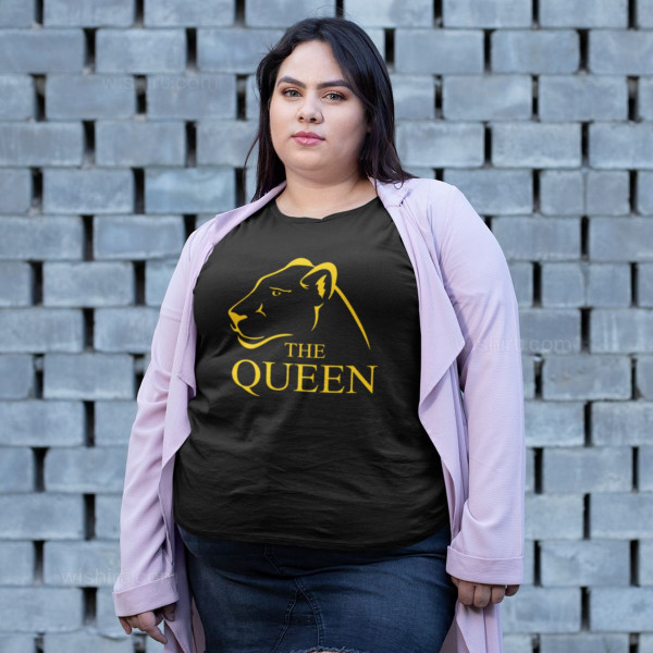 T-shirt Manga Comprida Tamanho Grande The Queen Lioness