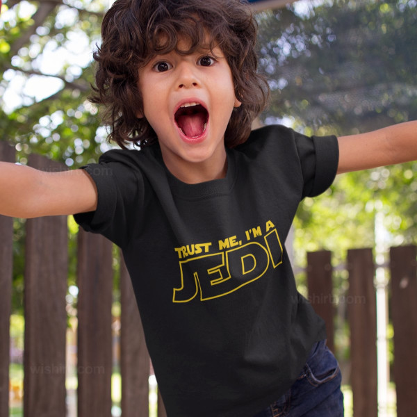 T-shirt Trust Me I'm a Jedi para Criança