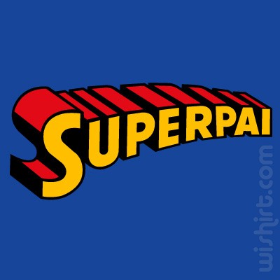 T-shirt Super Pai, Superman | Prenda Dia do Pai, Natal, Aniversário